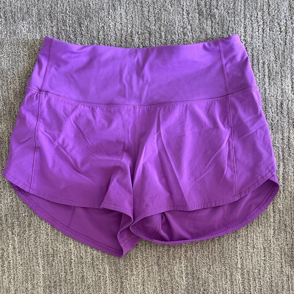 Lululemon Speed up shorts Purple size 6